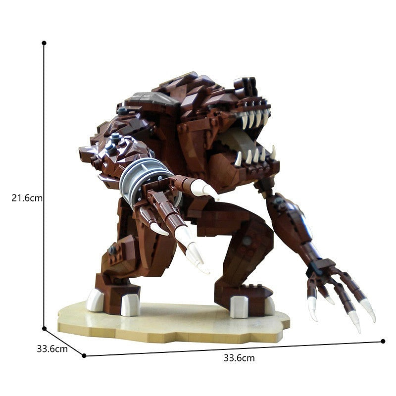 Sci-Fi Pit Beast Monster MOC Building Kit | Alien Creature Figure Model - 4