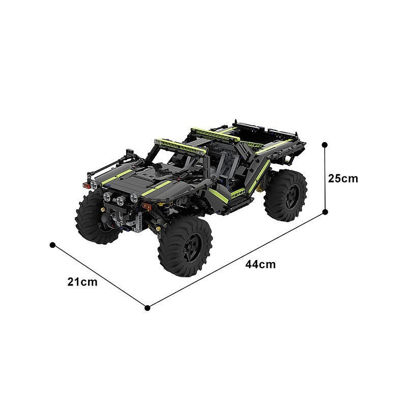 Sci-Fi Recon Rover MOC Building Kit | Futuristic Exploration Vehicle Model - 3