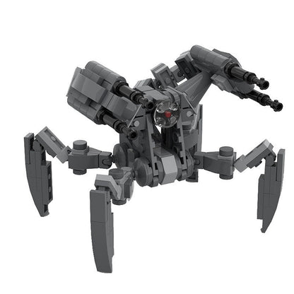 Sci-Fi Shielded Combat Droid MOC Building Kit | Armored Robot Model - 1