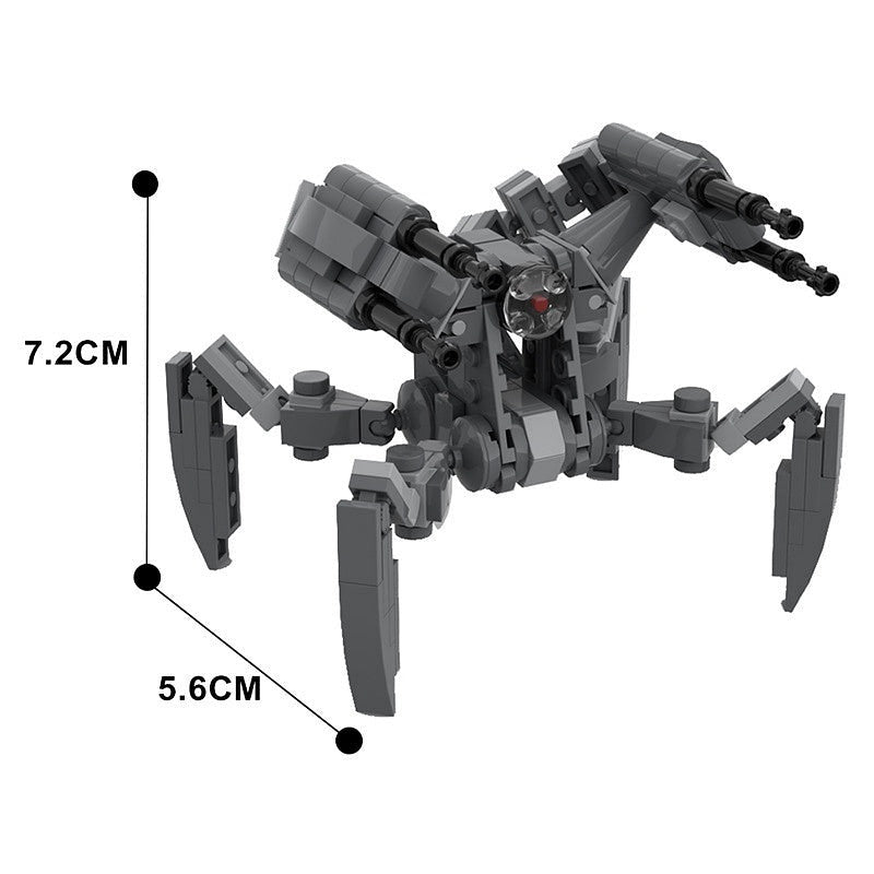 Sci-Fi Shielded Combat Droid MOC Building Kit | Armored Robot Model - 3