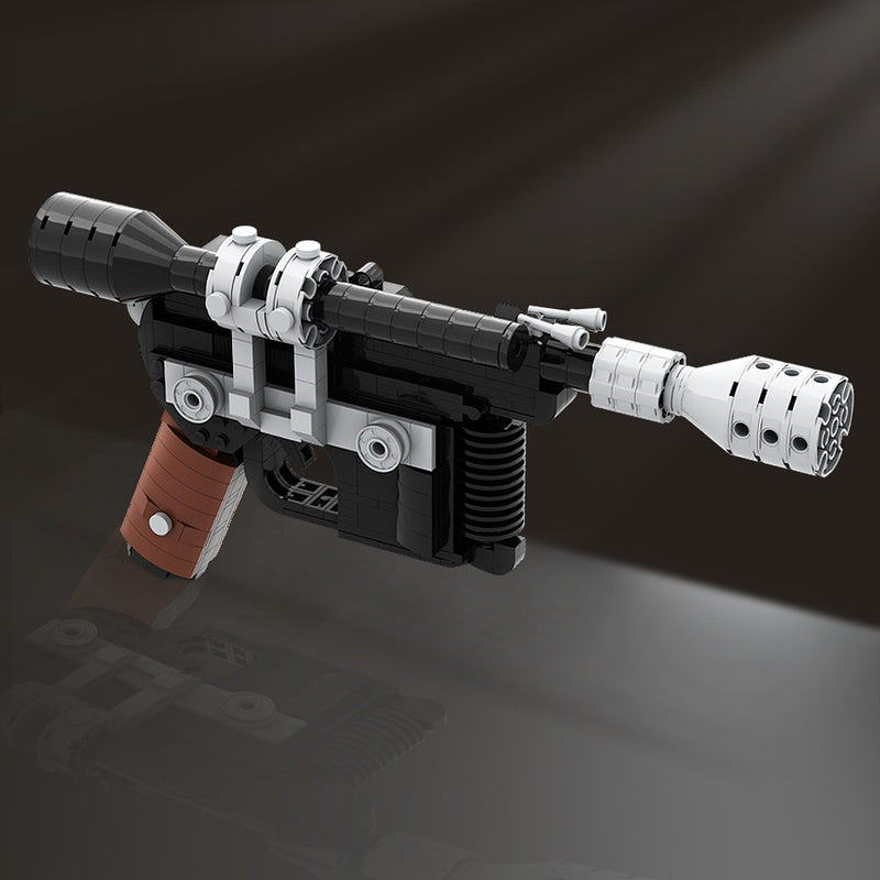 Sci-Fi Smuggler Heavy Blaster Pistol Building Kit | LEGO-Compatible MOC - 1