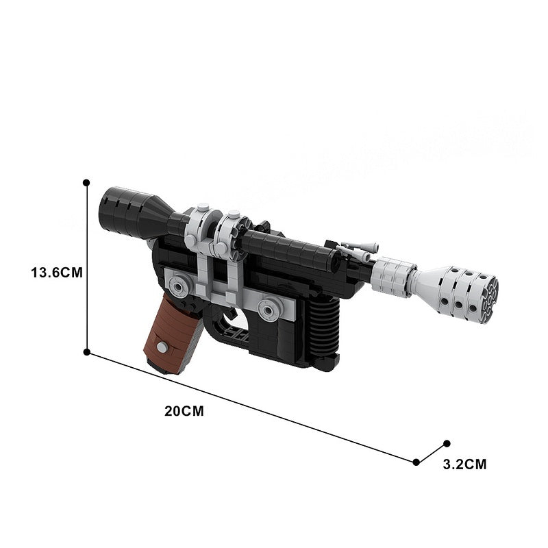 Sci-Fi Smuggler Heavy Blaster Pistol Building Kit | LEGO-Compatible MOC - 3