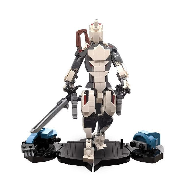 Sci-Fi Space Ninja Mecha Figure Building Kit | LEGO-Compatible MOC - 1