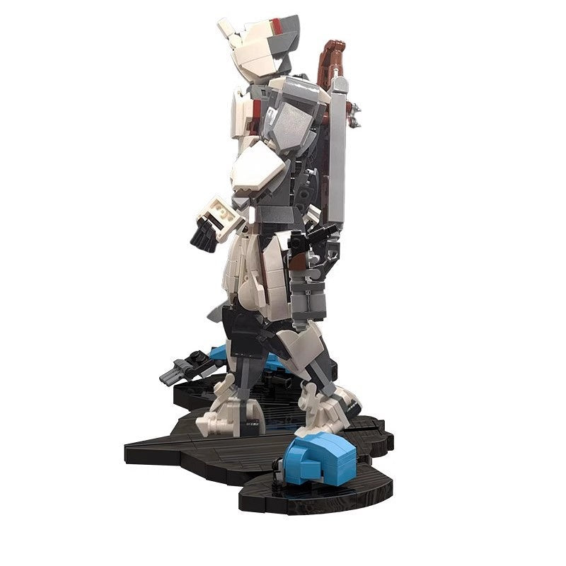 Sci-Fi Space Ninja Mecha Figure Building Kit | LEGO-Compatible MOC - 4