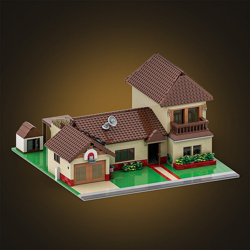 Sci-Fi Suburban Family House MOC Building Kit | Futuristic Home Model - 4