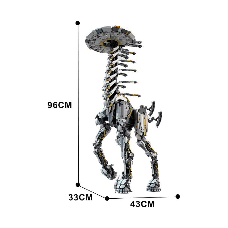 Sci-Fi Tallneck Giraffe Beast MOC Building Kit - 4