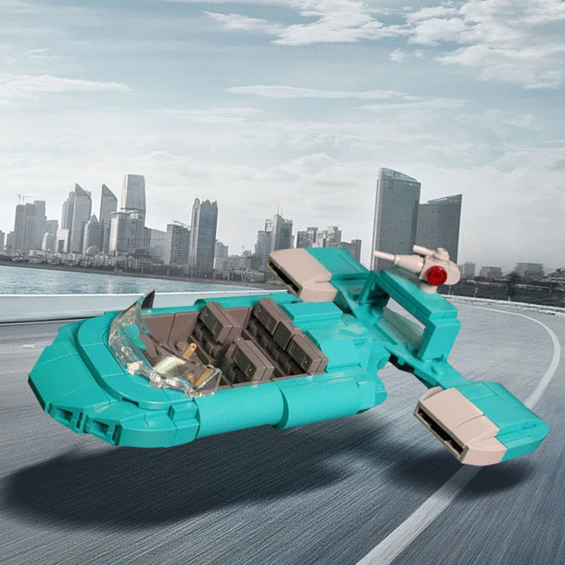Sci-Fi Urban Security Landspeeder Building Kit | LEGO-Compatible MOC - 1