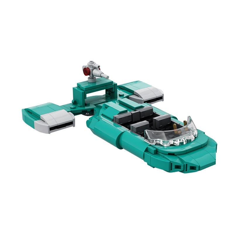 Sci-Fi Urban Security Landspeeder MOC Vehicle Building Kit - 3