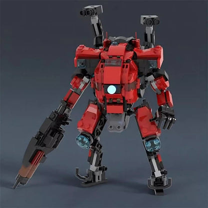 Sci-Fi Vanguard Mecha MOC Building Kit With Pilot Cockpit Robot Model - 2
