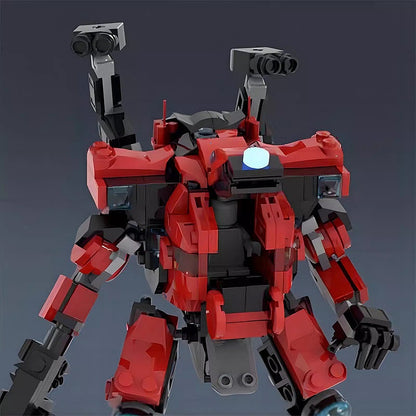 Sci-Fi Vanguard Mecha MOC Building Kit With Pilot Cockpit Robot Model - 5