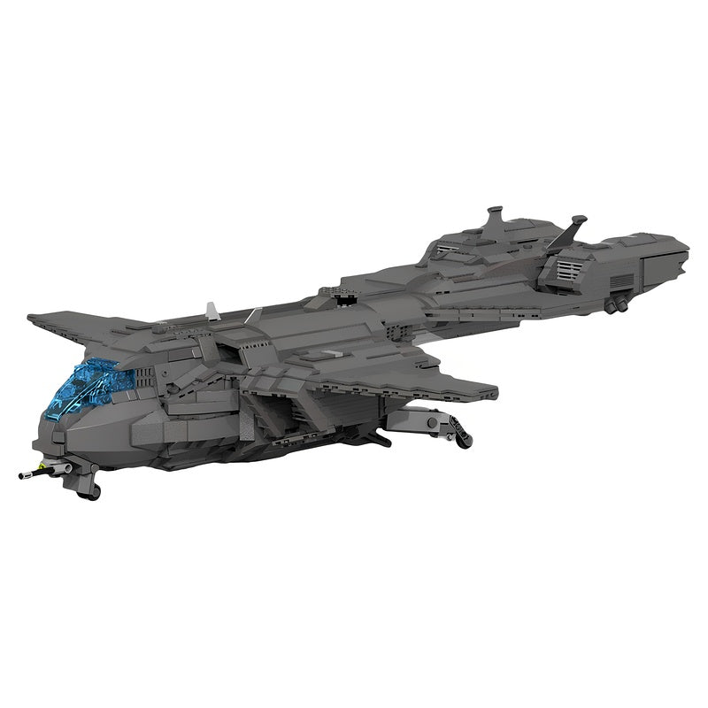 Sci-Fi VTOL Military Transport Dropship MOC Building Kit - 3