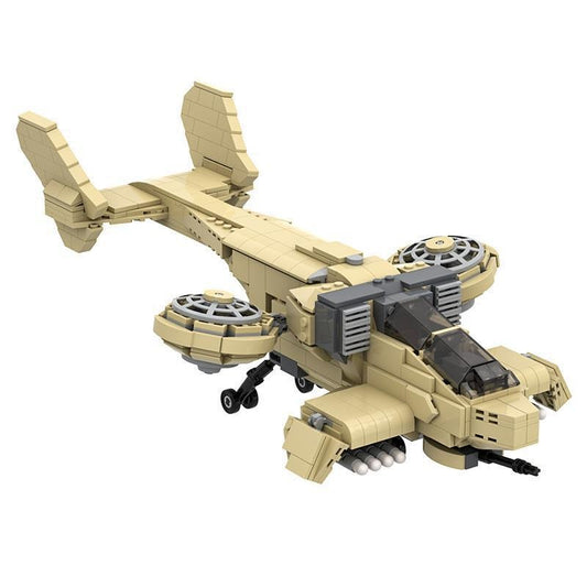 Sci-Fi VTOL Orca Fighter Building Kit | LEGO-Compatible MOC - 2