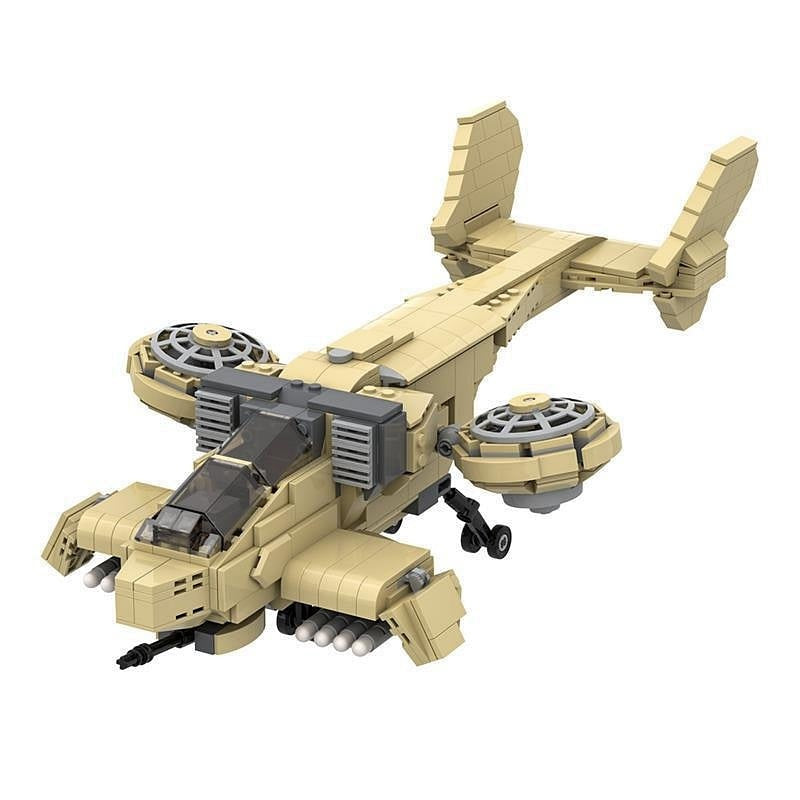 Sci-Fi VTOL Orca Fighter MOC Building Kit - 2