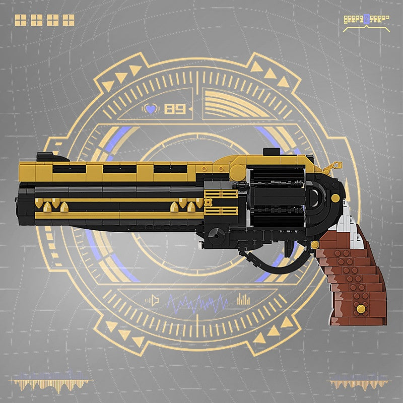 Sci-Fi Western Exotic Hand Cannon Building Kit | LEGO-Compatible MOC - 1