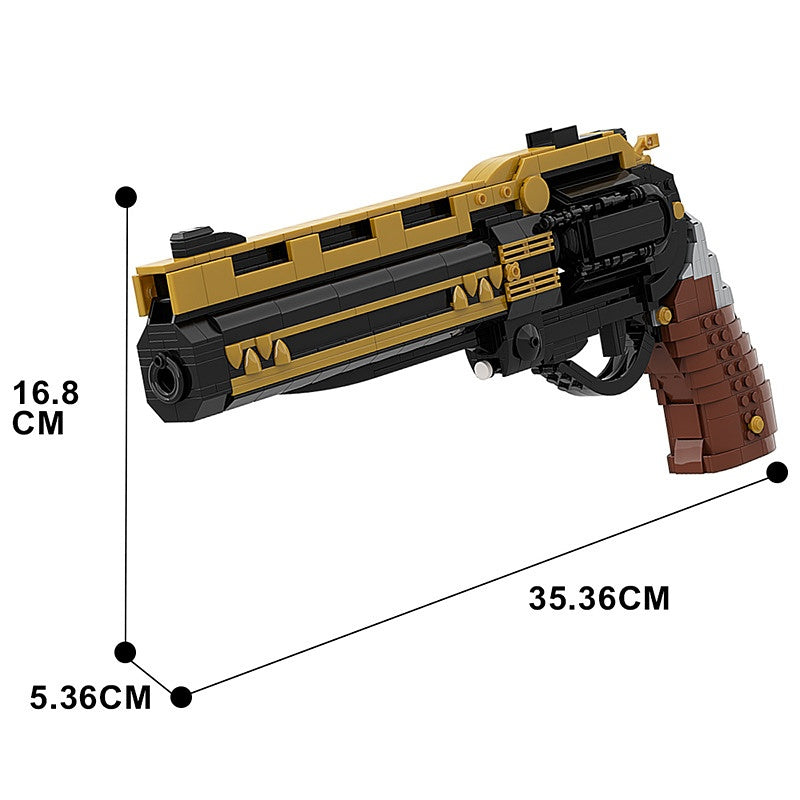 Sci-Fi Western Exotic Hand Cannon Building Kit | LEGO-Compatible MOC - 4