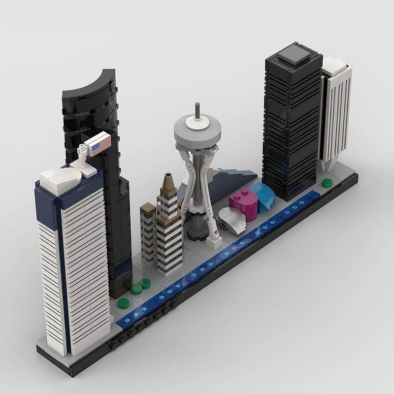 Seattle Skyline MOC Building Kit | City Landmarks Architecture Model - 2