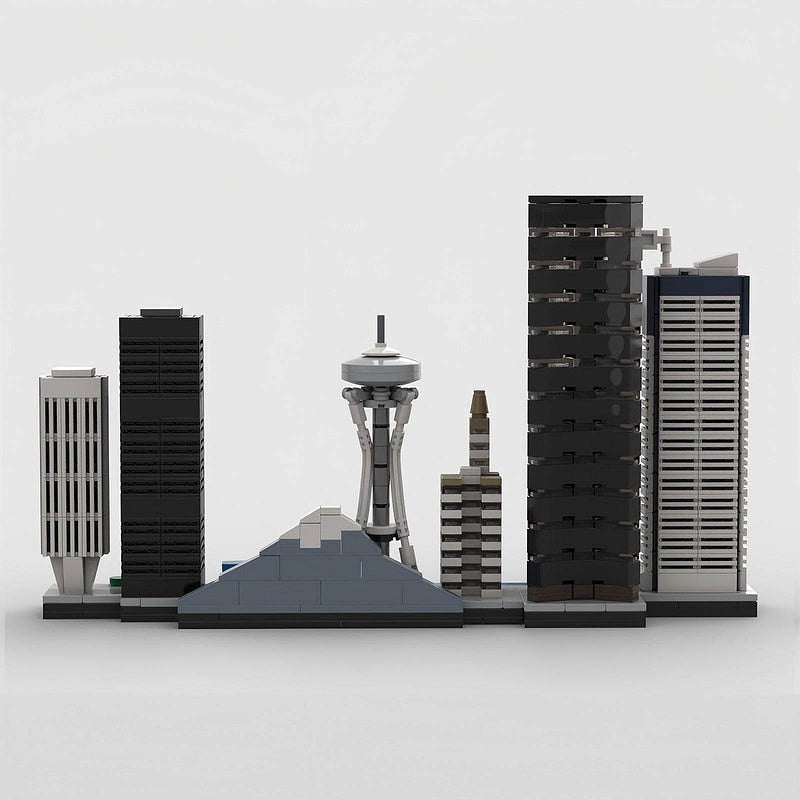 Seattle Skyline MOC Building Kit | City Landmarks Architecture Model - 3