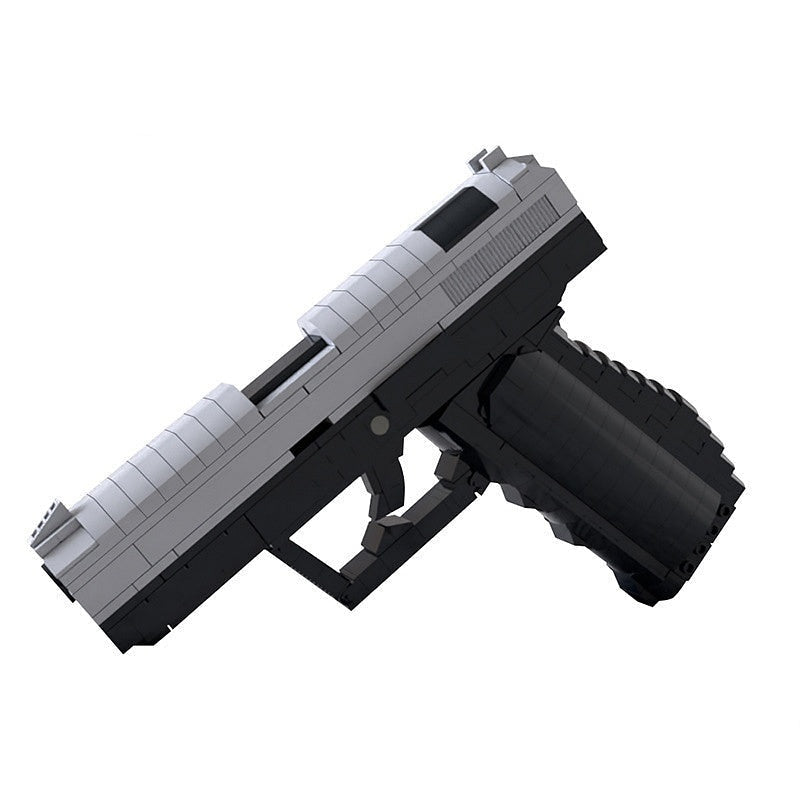 Secret Agent Tactical Pistol MOC Building Set | Custom Spy Handgun Model - 1