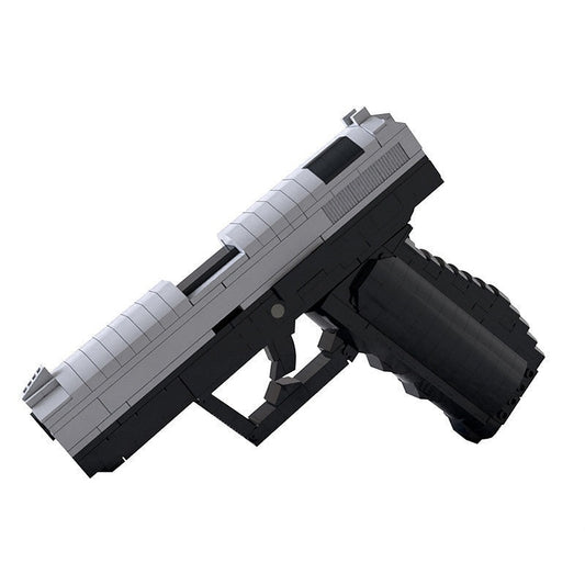 Secret Agent Tactical Pistol MOC Building Set | Custom Spy Handgun Model - 1