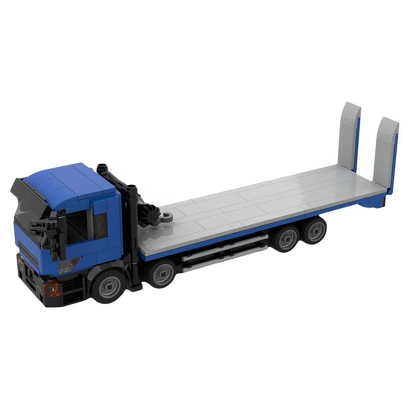 Self-Loading Flatbed Transport Truck MOC Building Kit - 1
