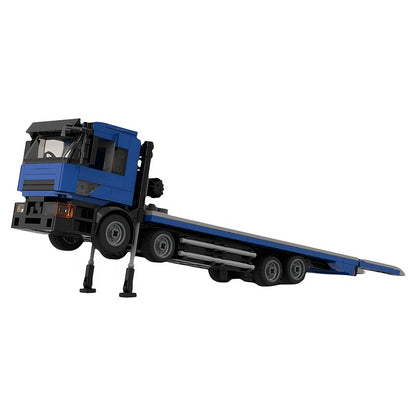 Self-Loading Flatbed Transport Truck MOC Building Kit - 2