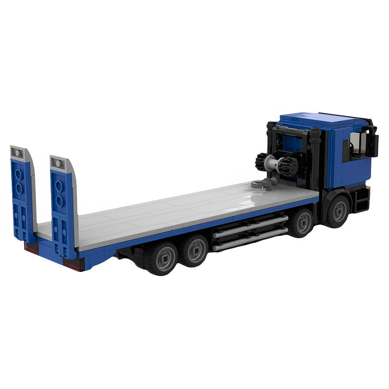 Self-Loading Flatbed Transport Truck MOC Building Kit - 3