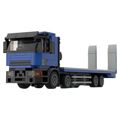 Self-Loading Flatbed Transport Truck MOC Building Kit - 4