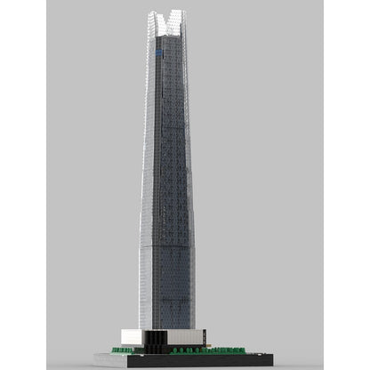 Seoul Lotte World Tower 1:650 Landmark Skyscraper MOC Building Kit - 4