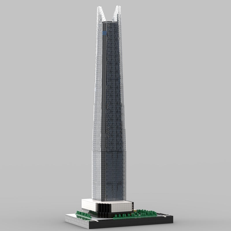 Seoul Lotte World Tower 1:650 Landmark Skyscraper MOC Building Kit - 5