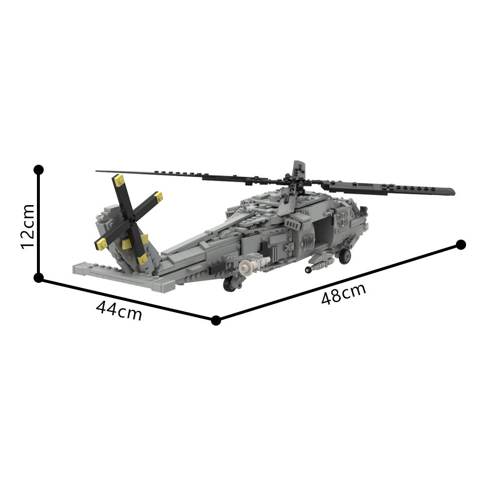 SH-60 Seahawk Rescue Helicopter Building Kit | LEGO-Compatible MOC - 4