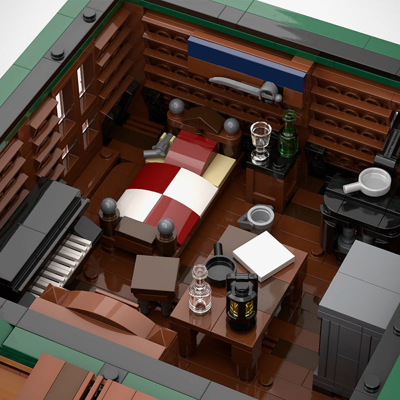 Sheriff's Office MOC Building Kit | Wild West Architecture Model - 4