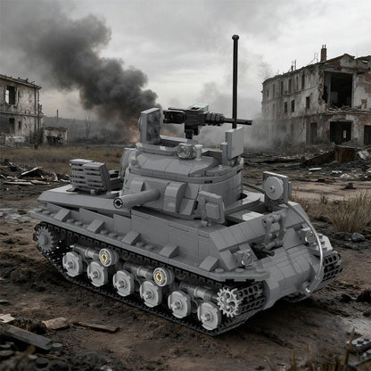 Sherman M4A3 (105) WWII Tank MOC Building Kit | Interior Detail Model - 5