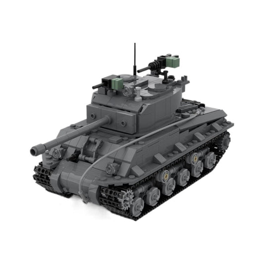 Sherman M4A3E8 Building Kit | Easy Eight | LEGO-Compatible MOC - 1