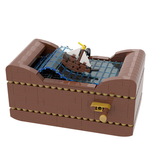 Ship at Sea Building Kit | LEGO-Compatible MOC - 1