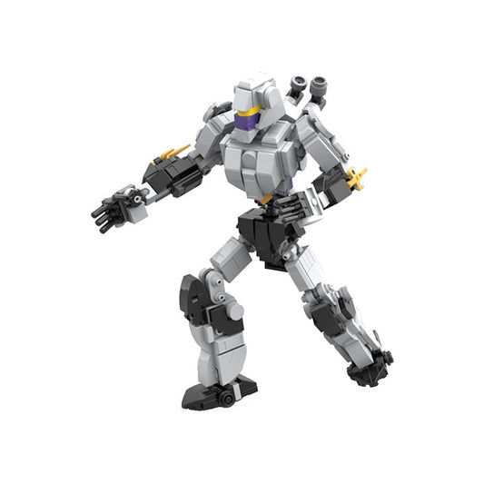 Silver Armored Ninja Mecha MOC Building Kit - 1