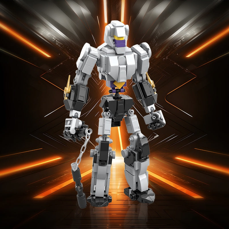 Silver Armored Ninja Mecha MOC Building Kit - 2