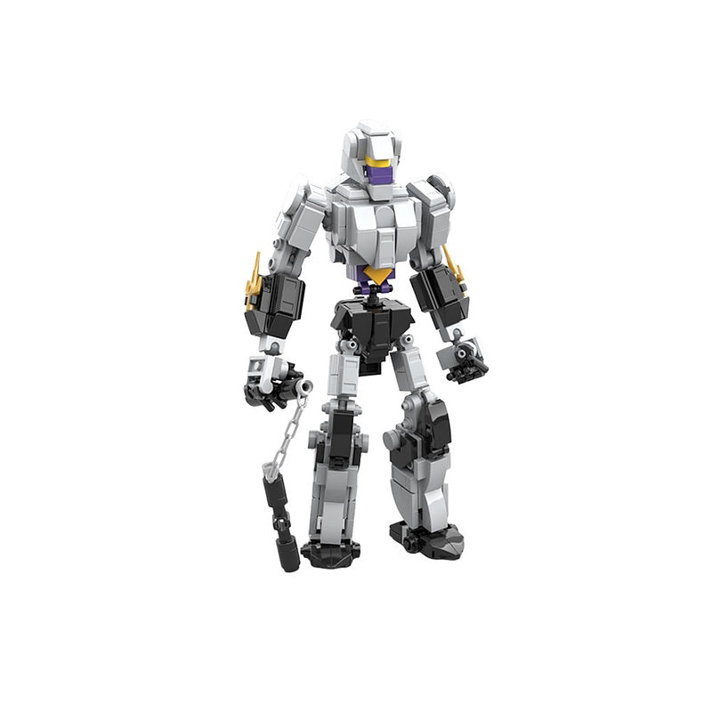 Silver Armored Ninja Mecha MOC Building Kit - 3