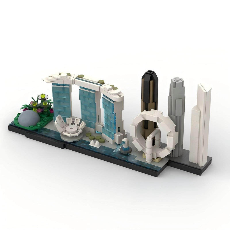 Singapore Skyline Building Kit | LEGO-Compatible MOC - 1
