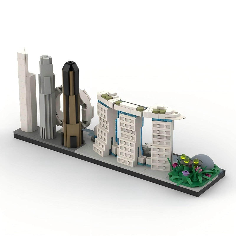 Singapore Skyline Building Kit | LEGO-Compatible MOC - 4