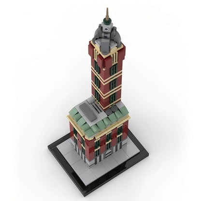 Singer Building 1:800 Scale Micro Skyscraper Building Kit | LEGO-Compatible MOC - 3