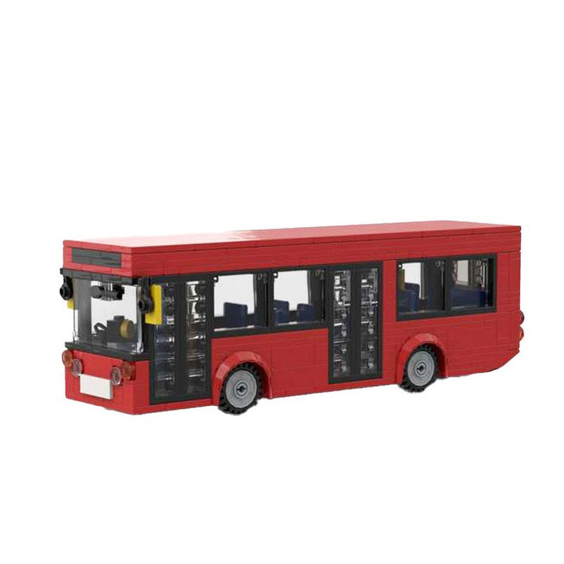 Single Decker Bus MOC Building Kit | Realistic City Vehicle Model - 1
