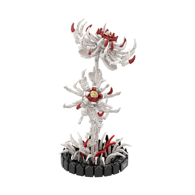 Skeleton Spider Lily MOC Building Kit | Gothic Floral Display Model - 4