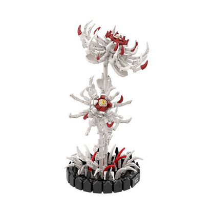 Skeleton Spider Lily MOC Building Kit | Gothic Floral Display Model - 4