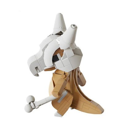 Skull Helmet Bone Creature MOC Monster Figure Building Kit - 1