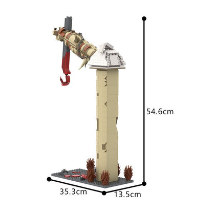 Slasher Game Repair Station MOC Diorama Building Kit | Horror Scene Model - 7