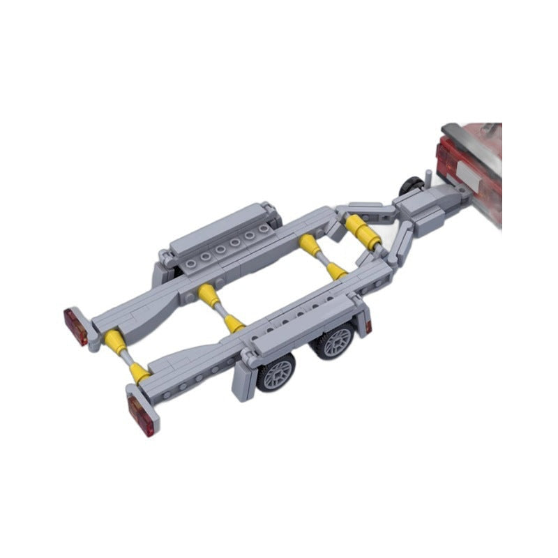 Small Boat with Sports Car MOC Building Kit  - 2