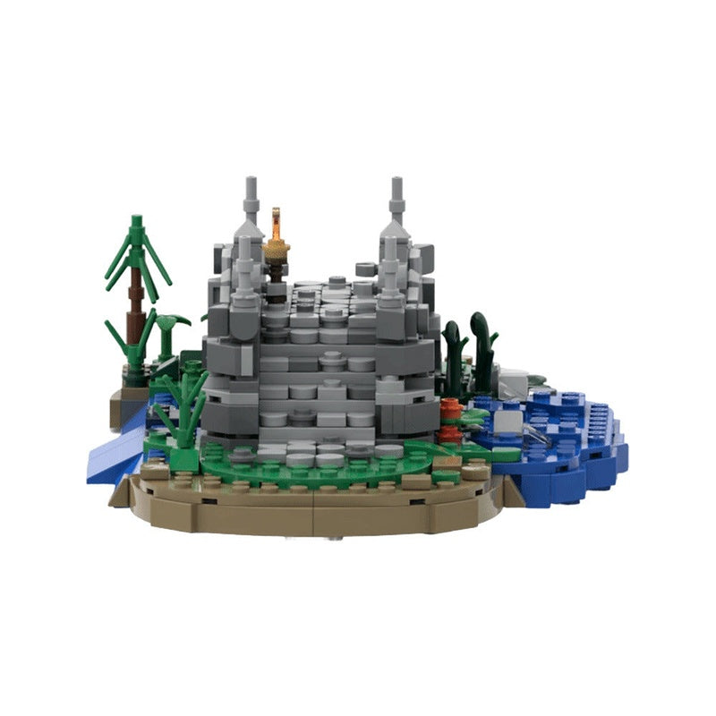 Small Medieval Bridge MOC Building Kit | Historic Architecture Model - 3