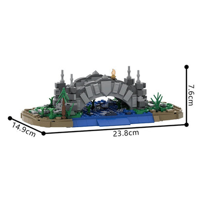 Small Medieval Bridge MOC Building Kit | Historic Architecture Model - 4