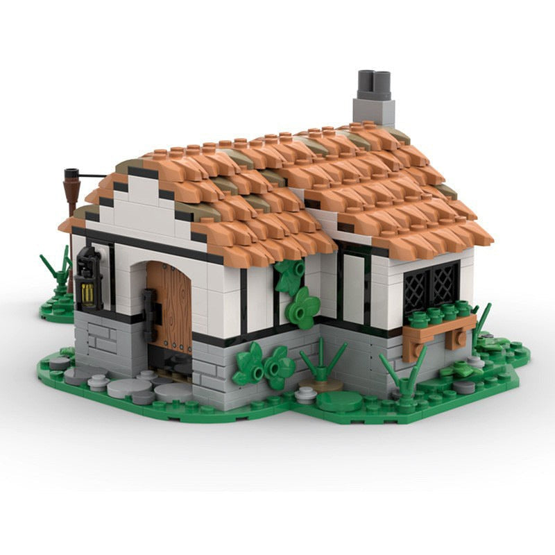 Small Medieval Cottage MOC Building Kit | Rustic Village Architecture - 3