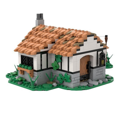 Small Medieval Cottage MOC Building Kit | Rustic Village Architecture - 4